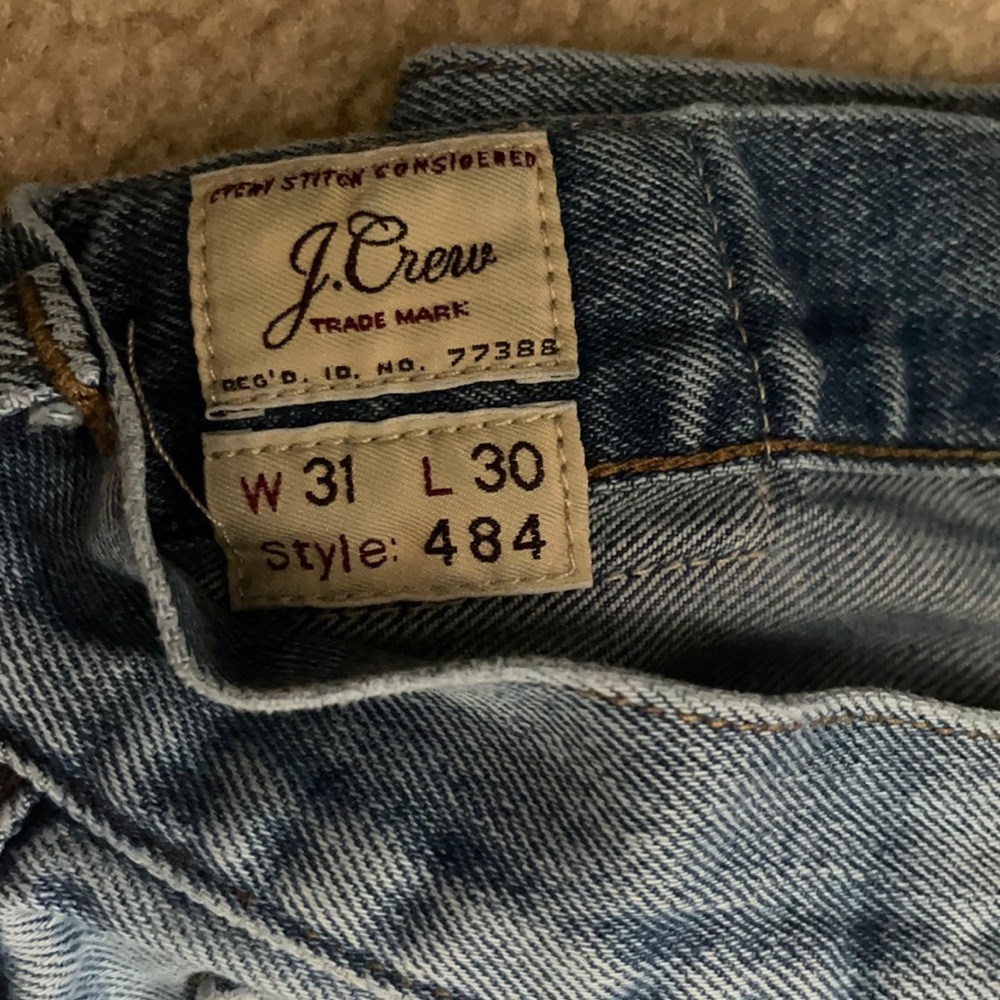 J crew slim fit men’s jeans